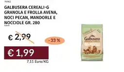 Prezzemolo e Vitale Galbusera cereali-g granola e frolla avena, noci pecan, mandorle e nocciole offerta