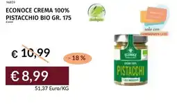 Prezzemolo e Vitale Econoce crema 100% pistacchio bio offerta