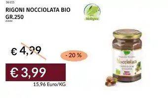 Prezzemolo e Vitale Rigoni nocciolata bio offerta