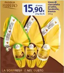 Sigma Uovo di cioccolato al latte, fondente, bianco offerta