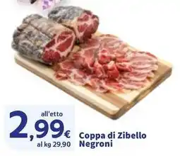 Sigma Coppa di Zibello Negroni offerta