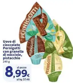 Sigma Uovo di cioccolato Pernigotti con granella di nocciole, pistacchio offerta