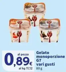Sigma Gelato monoporzione G7 offerta