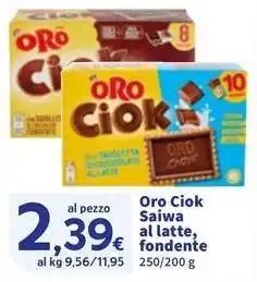 Sigma Oro Ciok Saiwa al latte, fondente offerta