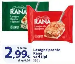 Sigma Lasagne pronte Rana offerta