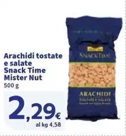 Sigma Arachidi tostate e salate Snack Time Mister Nut offerta