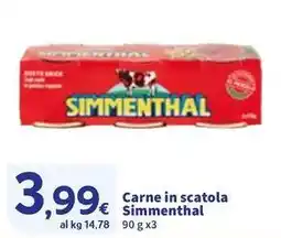 Sigma Carne in scatola Simmenthal offerta