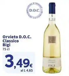 Sigma Orvieto D.O.C. Classico Bigi offerta