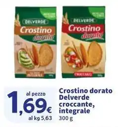 Sigma Crostino dorato Delverde croccante, integrale offerta