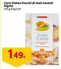 Sigma Corn Flakes fiocchi di mais tostati Sigma offerta