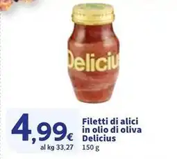 Sigma Filetti di alici in olio di oliva Delicius offerta