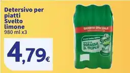 Sigma Detersivo per piatti Svelto limone offerta