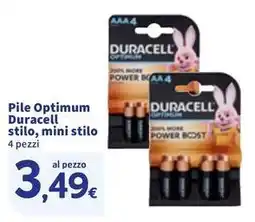 Sigma Pile Optimum Duracell stilo, mini stilo offerta