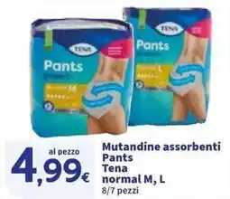 Sigma Mutandine assorbenti Pants Tena normal M, L offerta