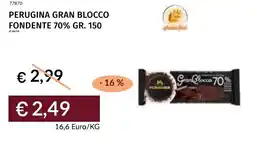 Prezzemolo e Vitale Perugina gran blocco fondente 70% offerta