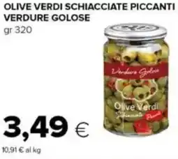 Tigre Olive verdi schiacciate piccanti verdure golose offerta