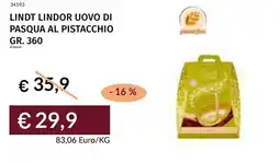Prezzemolo e Vitale Lindt lindor uovo di pasqua al pistacchio offerta