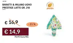 Prezzemolo e Vitale Baratti & milano uovo prestige latte offerta