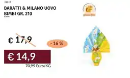 Prezzemolo e Vitale Baratti & milano uovo bimbi offerta
