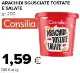 Tigre Arachidi sgusciate tostate e salate Consilia offerta