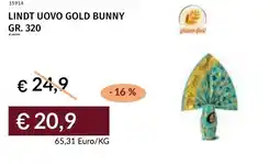 Prezzemolo e Vitale Lindt uovo gold bunny offerta