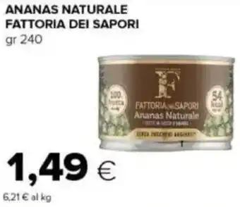 Tigre Ananas naturale FATTORIA DEI SAPORI offerta