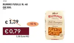 Prezzemolo e Vitale Rummo fusilli N. 48 offerta