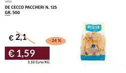 Prezzemolo e Vitale De cecco paccheri N. 125 offerta