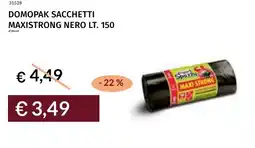 Prezzemolo e Vitale Domopak sacchetti maxistrong nero offerta