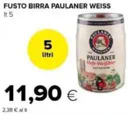 Tigre Fusto birra PAULANER WEISS offerta