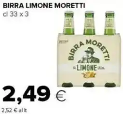Tigre Birra limone moretti offerta