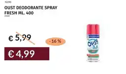 Prezzemolo e Vitale Oust deodorante spray fresh offerta