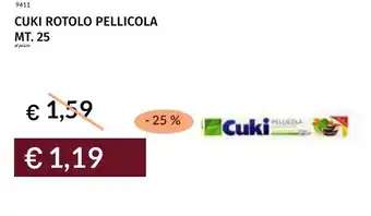 Prezzemolo e Vitale Cuki rotolo pellicola offerta