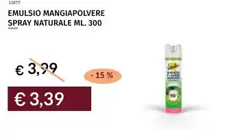 Prezzemolo e Vitale Emulsio mangiapolvere spray naturale offerta