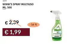 Prezzemolo e Vitale Winni's spray multiuso offerta