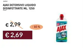 Prezzemolo e Vitale Ajax detersivo liquido disinfettante offerta