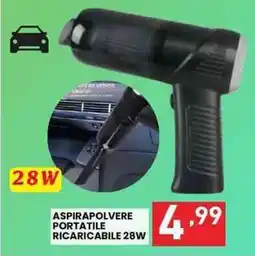 MEGA Aspirapolvere portatile ricaricabile 28W offerta