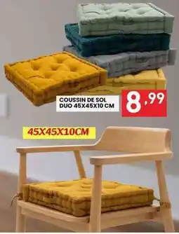 MEGA IRGE Coussin de sol duo 45x45x10 cm offerta