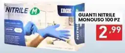 MEGA Guanti nitrile monouso 100 pz offerta