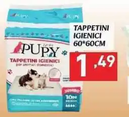 MEGA PUPY Tappetini igienici 60'60cm offerta