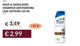 Prezzemolo e Vitale Head & shoulders shampoo antiforfora con caffeina offerta