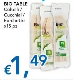 Migross Supermercati e Market BIO TABLE Coltelli / Cucchiai/ Forchette offerta