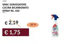 Prezzemolo e Vitale Smac sgrassatore cucina bicarbonato spray offerta