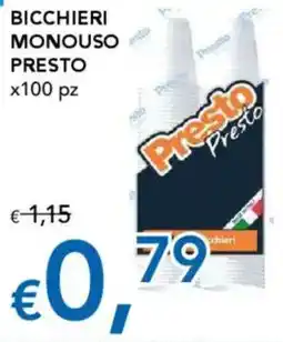 Migross Supermercati e Market Bicchieri monouso presto offerta