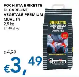 Migross Supermercati e Market Fochista brikette di carbone vegetale premium quality offerta