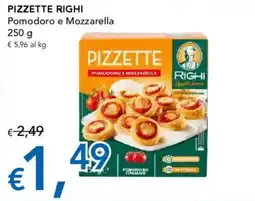 Migross Supermercati e Market PIZZETTE RIGHI Pomodoro e Mozzarella offerta