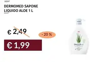 Prezzemolo e Vitale Dermomed sapone liquido aloe offerta