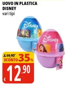Tigros Uovo in plastica disney offerta