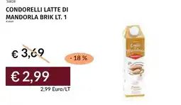 Prezzemolo e Vitale Condorelli latte di mandorla brik offerta