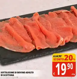 Tigros Sottilissime di bovino adulto di scottona offerta